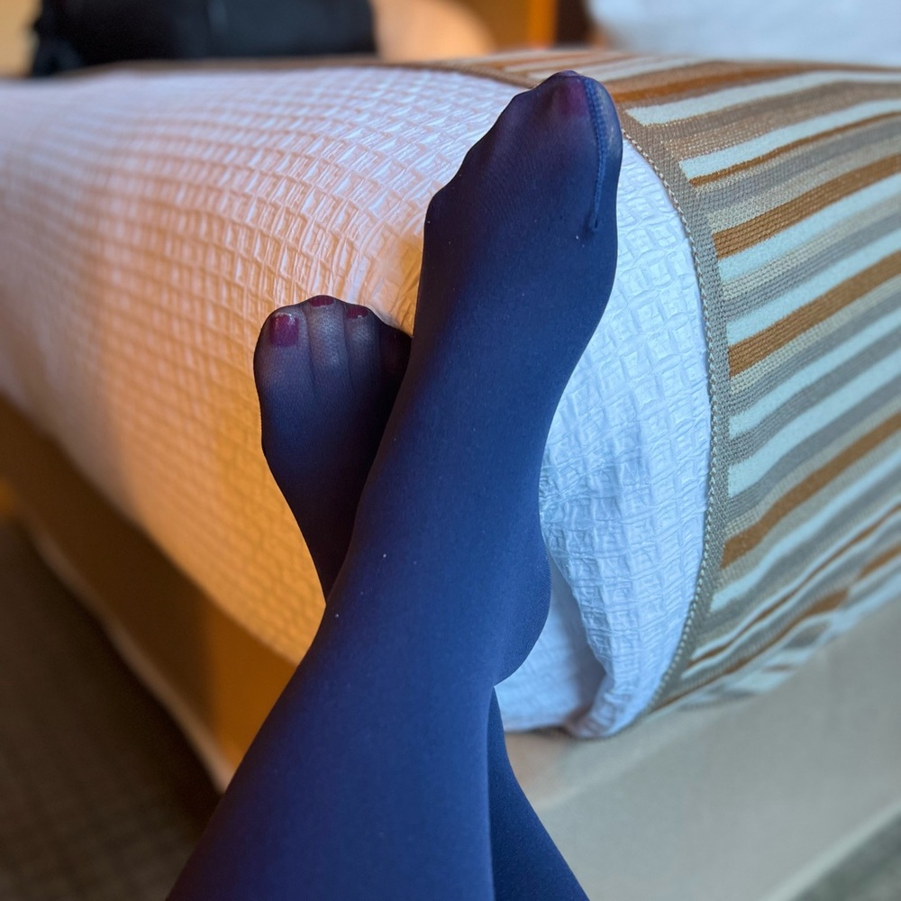 Navy flight attendant tights